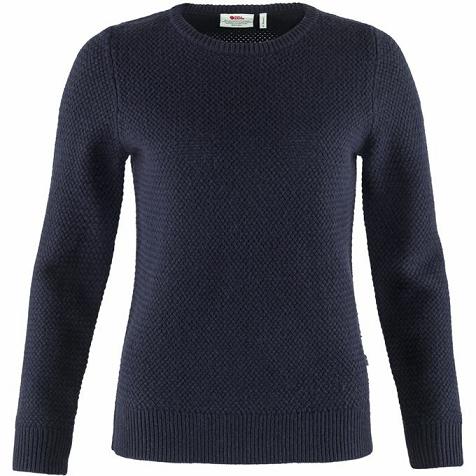 Fjallraven Udsalg Sweater Dame Övik Mørkeblå XQID86503